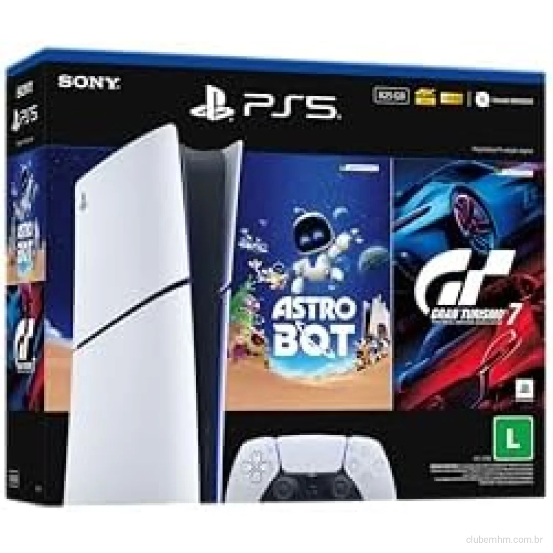 PlayStation®5 Slim Digital 825GB – Pacote ASTRO BOT e Gran Turismo 7
