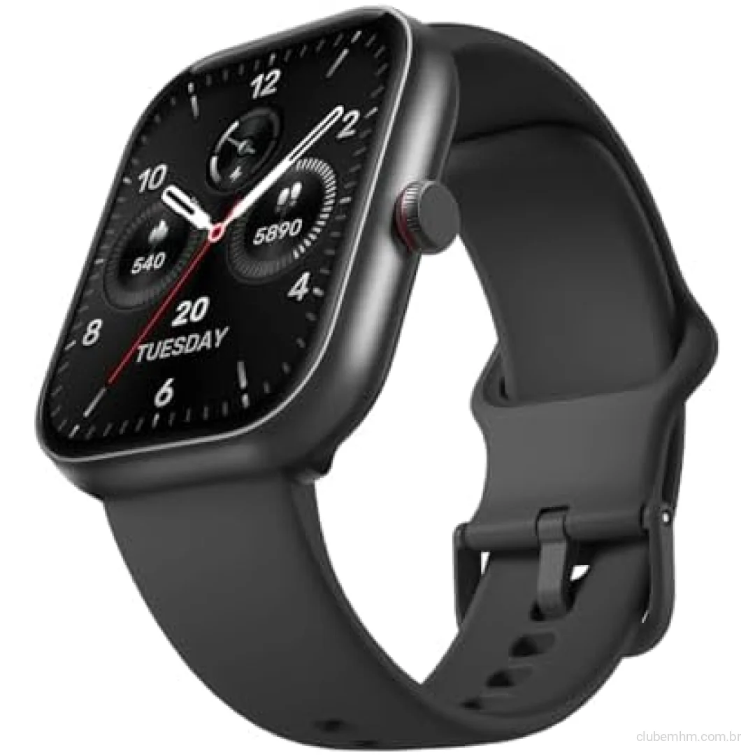Bettdow SmartWatch, relogio smartwatch com 1.91" Ecrã tátil e Alexa, à prova d'água IP68, relogio feminino e masculino com 100+ Modos Esportivos Faz e Recebe Ligações(preto)