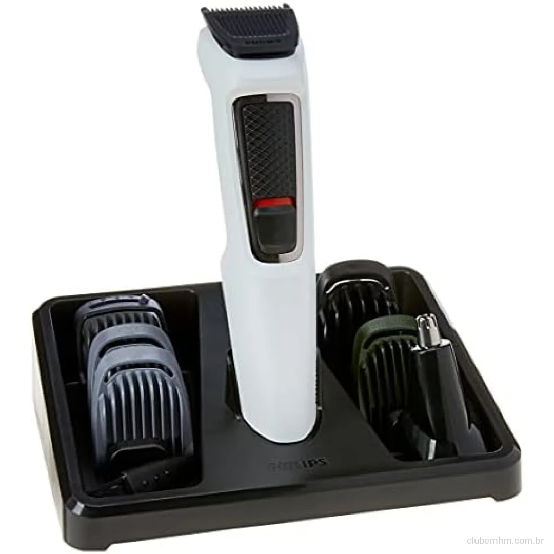 Aparador de Pelos 7 em 1 Philips MG3721/77 Series 3000 Bivolt - Máquina de barba com 7 Acessórios