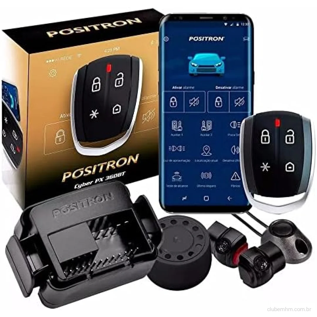 Alarme, 2 Controles, Bluetooth/Resgate, Positron, Px 360Bt