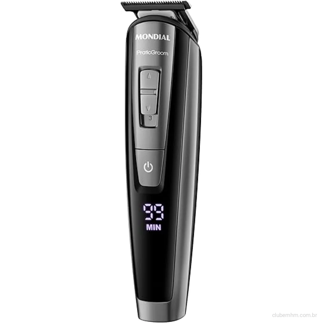 Aparador de Pelos Mondial PraticGroom, Preto, Bivolt - BG-09